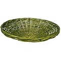 Large Round Willow Bowl- Lime