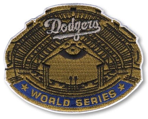1963 World Series MLB Baseball Patch Los Angeles Dodgers vs New York Yankees