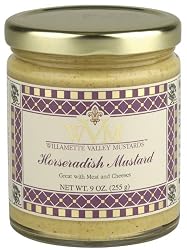 Willamette Valley Mustards And Marinades Horseradish Mustard, 9-Ounce Jars (Pack of 12)