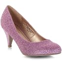 Bumper 'Abia-01' Glittery Low Heel Pump