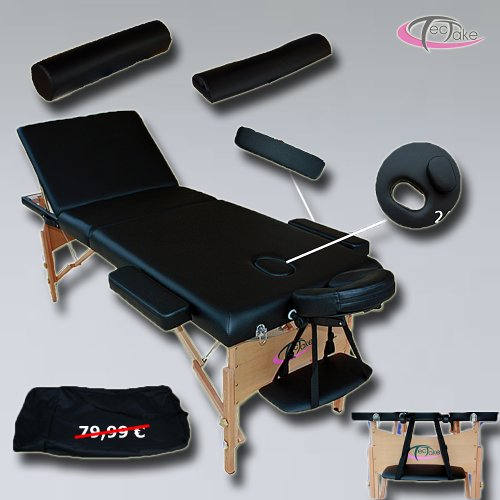 Massageliege + Set2 inkl. 2 Lagerrungsrollen + Tasche