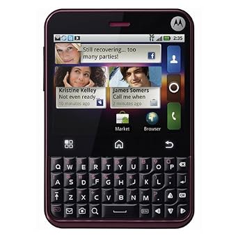 NEW Motorola Charm 3g Android Wifi Cabernet Cell Phone