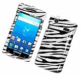 White with Black Zebra Strip Snap on Hard Skin Faceplate Cover Case for For ....