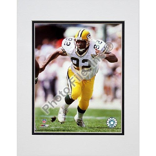 Photo FIle Green Bay Packers Reggie White Matted 8x10 Photo