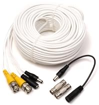 Q-See QS100B Video & Power 100 Foot BNC Male Cable w/2 Female Connectors