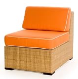 Caluco Mayan Sectional Middle with Sunbrella Cushions Seat and Back