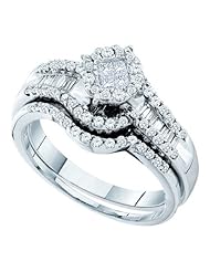 0.73CT DIAMOND SOLIEL BRIDAL SET