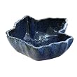 Handmade Terracotta Candy Dish With Blue Glaze - Maple Leaf Design
