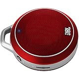 JBL Micro Wireless Ultra-Portable Speaker with Built-In Bass Port and Wireless Bluetooth Connectivity (Red)