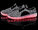 [NEW SIZE VERSION] Santiro Men's Breathable 7 Colors LED Light up Sneakers Flashing Athletic Shoes
