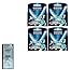 Wilkinson Sword Xtreme3, 4 Count Refill Razor Blades (Pack of 4) with FREE Loving Color trial size conditioner