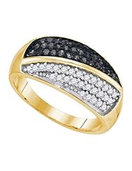 0.50CTW BLACK DIAMOND FASHION BAND