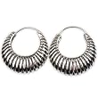 Hoop Ear Ring for Women in Sterling Silver 1 inches
