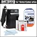 2 Pack Battery And Charger Kit For Sony Cyber-shot DSC-HX5V, DSC-H55, DSC-WX10, DSC-H70, DSC-HX7V DSC-HX9V, DSC-H90, DSC-HX30V, DSC-HX20V, DSC-HX10V, HDR-GW77V Includes 2 Extended Replacement (1350 maH) NP-FG1 / NP-BG1 Batteries + AC/DC Charger + More