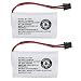 Kastar 2-PACK BBTY0651101 model BT1007 Cordless Phone Battery for Uniden BT-1007 BT-1015, CEZAI2998 DECT1340 DECT1363 DECT1363BK DECT1363-2 DECT1480 Series DECT1560 DECT1580 DECT1588 EZAI2997 EZI2996