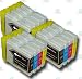 12 Chipped LC1000 Compatible Ink Cartridges for the Brother MFC-3360C Printer from 'The Ink Squid' - 3 x LC1000Bk - Black; 3 x LC1000C - Cyan (Blue); 3 x LC1000M - Magenta (Red); 3 x LC1000Y - Yellow. The Latest Chips, Fully Compatible With Brother DCP and MFC Printers and the Maximum ML Capacity of any Compatible Ink Cartridge.