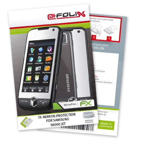 atFoliX FX-Mirror Spiegel-Displayschutzfolie f&uuml;r Samsung S8000 Jet Preisvergleich