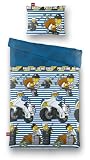 LEGO 100138 TEXTILE HOUSSE DE COUETTE CITY POLICE MOTO - COULEUR BLANC BLEU 140 X 200CM
