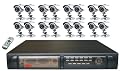Q-See QSD2216C16-250 16 Channel Network DVR with Remote Internet Monitoring and 16 Sony Sensor CCD Camera Kits