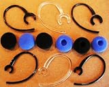 12 Pcs Bluetooth Repair Kit>asst Sizes Fits 100+ Models (6 Assorted Ear Hook S & 6 Free Foam Buds) Motorola Hx1, H270,371,375,385,390,560,620,680,681,685,690,695,780,790, H12/15, Lg Hbm-210 Thru 800, Samsung Wep 450/460/470/475/480/490/650/750/850/870, Plantronics 925, 975, Jawbone 2, 3 Prime, Icon