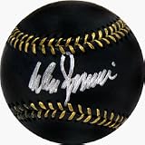 Don Zimmer Autographed Black Leather MLB Baseball