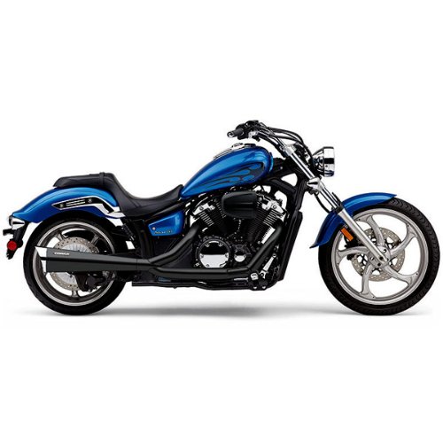 Cobra Black Tri-Pro Boulevard 2-Into-1 Exhaust System for 2011 Yamaha XVS1300 Stryker Motorcycles