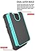 Moto G4 Case, Moto G4 Plus Case, Style4U Shock Absorption Dual Layer Hybrid Armor Protective Case Cover for Motorola Moto G4 / Moto G4 Plus with 1 Style4U Stylus [Teal]