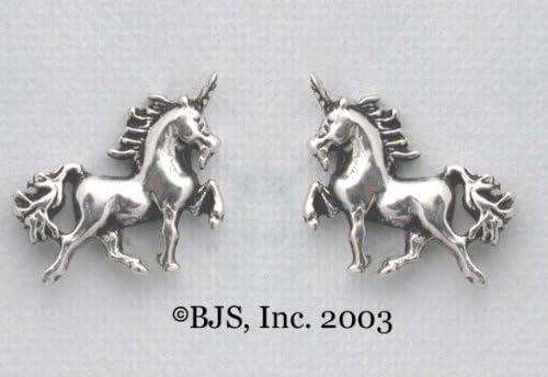Small Unicorn Sterling Silver Earrings