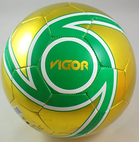 NEW! Vigor Athletics Green Gold Soccer Ball Football (Brazil)