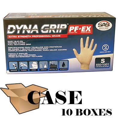 Dyna Grip Powder-free Latex Exam Gloves - Case Size X-large
