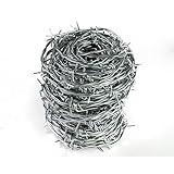 ハイロジック:有刺鉄線バーブ 20ｍ巻 入数1巻（20ｍ） 00021981 ×5セット