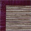 Cheena Heritage Bordered with Embossed Leather Big Croc Cherry Red Contemporary Rug Size: 9' x 12' Rectangle