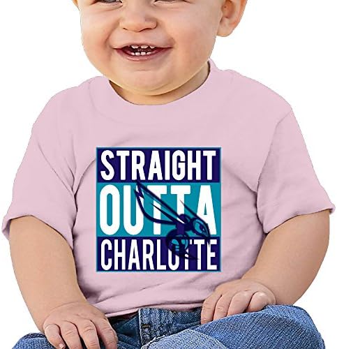 XHAXL Unisex-Baby &amp; Toddler &amp; Infant Straight Outta Charlotte Logo T-Shirts