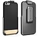 Encased Armor Shield Case and Clip for iPhone 6 - Black/Gold