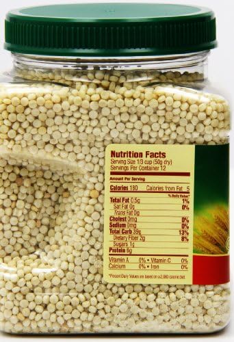 Side Mates Pearl Couscous in Canister, The Original, 21.16 Ounce