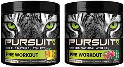 Pursuit Rx Pre Workout Lemonade Iced Tea 14 Oz/Pom Green Tea 14 Oz (1 of Both)