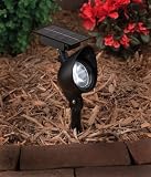 2 Super Bright 8 LED Solar Spot/Flood Lights (light color is green)