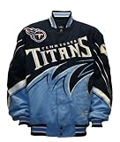 NFL Men's Tennessee Titans Slash Jacket (Navy/Titans Blue, Medium)