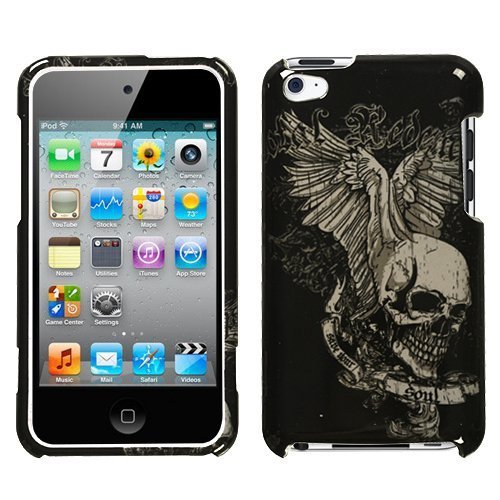iPod Touch 4th Generation Snap-On Protector Hard Case Skull Print