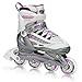 Roller Derby Rocket MDX Adjustable Girl's Inline Skates Skate, Medium (2-5)