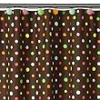 Home Lots O Dots Shower Curtain - Brown