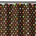 Home Lots O Dots Shower Curtain - Brown