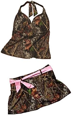 Mossy Oak Camo Halterkini & Skirtini Swim Set (Medium)