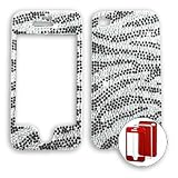 Apple iPhone 4 (ATandT/Verizon) Full Diamond Crystal, Clear Zebra iPhone 4 Hard Case/Cover/Faceplate/Snap On/Housing/Protector