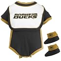 Reebok Anaheim Ducks Infant Black 3-Piece Mesh Creeper Set