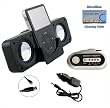 Portable speaker (Black) + FM Transmitter for iPod Classic Touch Video Nano Shuffle and iPhone Incl. DBROTH Microfiber Cleaning cloth