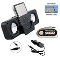 Portable speaker (Black) + FM Transmitter for iPod Classic Touch Video Nano Shuffle and iPhone Incl. DBROTH Microfiber Cleaning cloth
