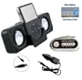 Portable speaker (Black) + FM Transmitter for iPod Classic Touch Video Nano Shuffle and iPhone Incl. DBROTH Microfiber Cleaning cloth