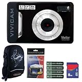 Vivitar Vivicam V5024 5.1MP Black Digital Camera Plus 8GB Accessory Kit