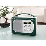 PURE EVOKE MIO MOSS 50'S STYLE DAB RADIO WITH BUILT-IN CHARGEPAK